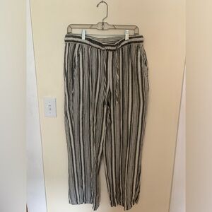 Old Navy Striped Linen Pants